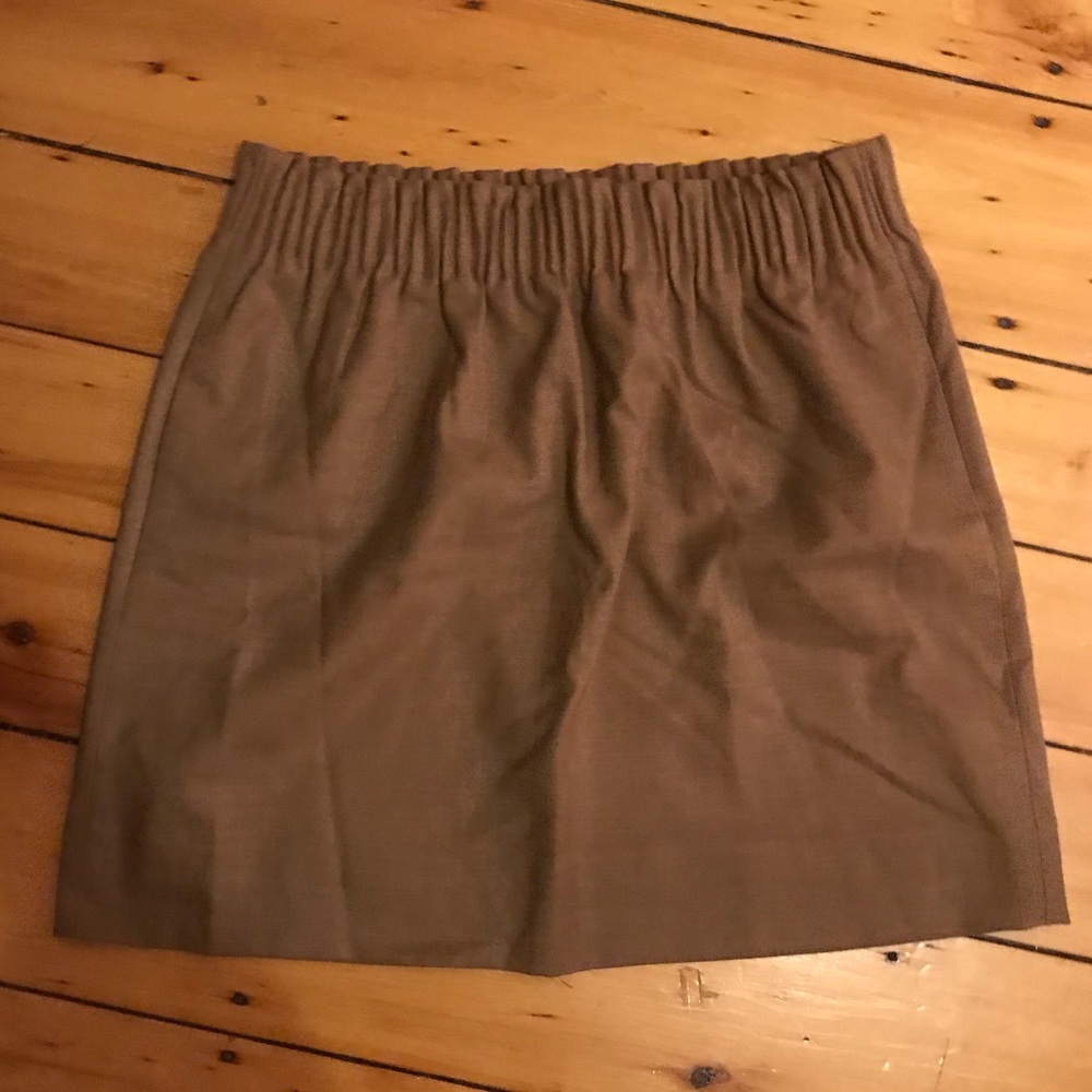JCrew Camel Wool Sidewalk Skirt
